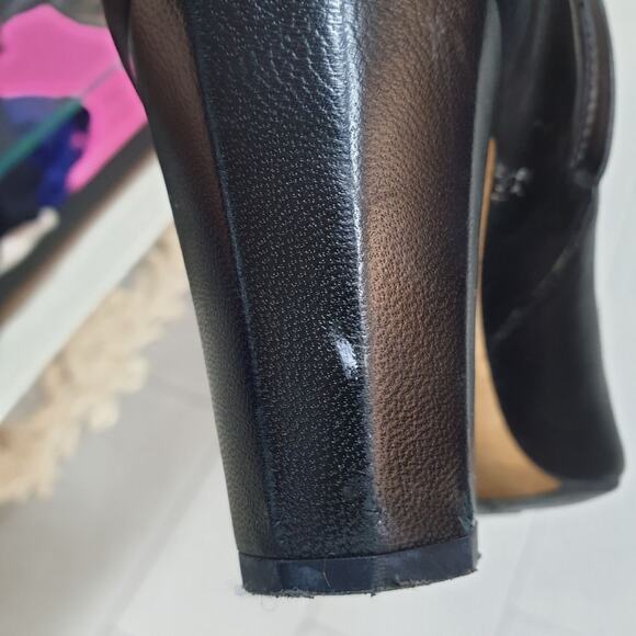 Chanel Leather Over-the-knee Heeled Boots Sz.38 - Picture 8 of 16